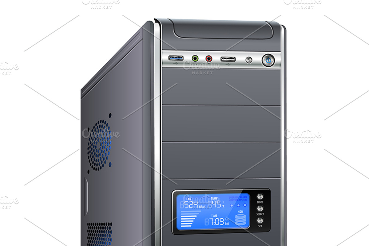 Realistic Computer and Peripherals, a Technology Illustration by TAlex (Photo 3 of 6)