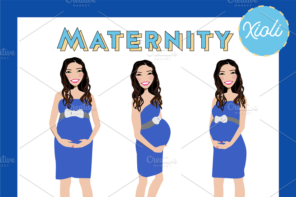 Maternity Pregnant Portrait Creator, a Person Illustration by Lauren Lesley Studio (Photo 44 of 45)