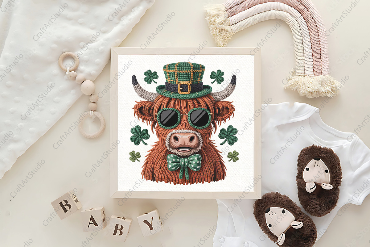 Highland Crochet Cow St Patrick’s Da, an Illustration by CraftArtStudio (Photo 4 of 4)
