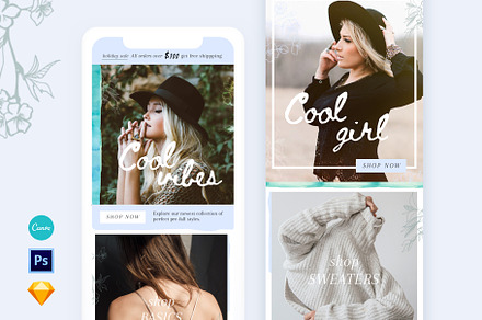 Boho Fashion Email Design Template