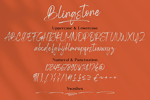 Blingstone - Handwritten Font