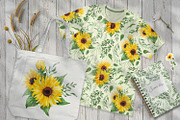 Sunflowers Watercolor Collection, an Illustration by Anna Druzhkova (Thumbnail 13 of 14)
