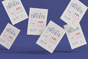 Floral Birthday Invitation, an Invitation Template by graphicook (Thumbnail 2 of 3)