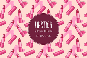 Lipsticks pattern, an Illustration by Cmeree