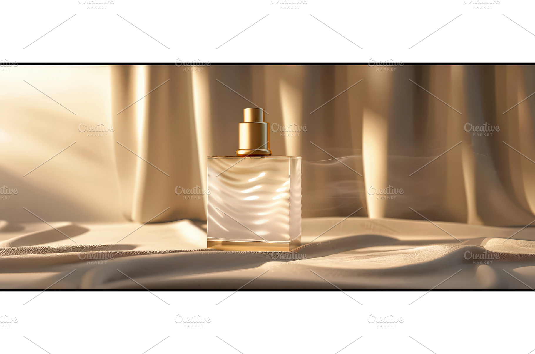 Elegant Perfume Bottle on Draped, a Beauty & Fashion Photo by piter.goskov
