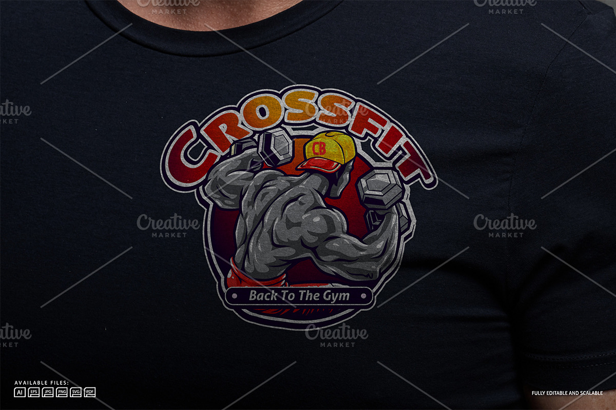 Crossfit Logo Template, a Branding & Logo Template by Kongstones_std (Photo 4 of 5)