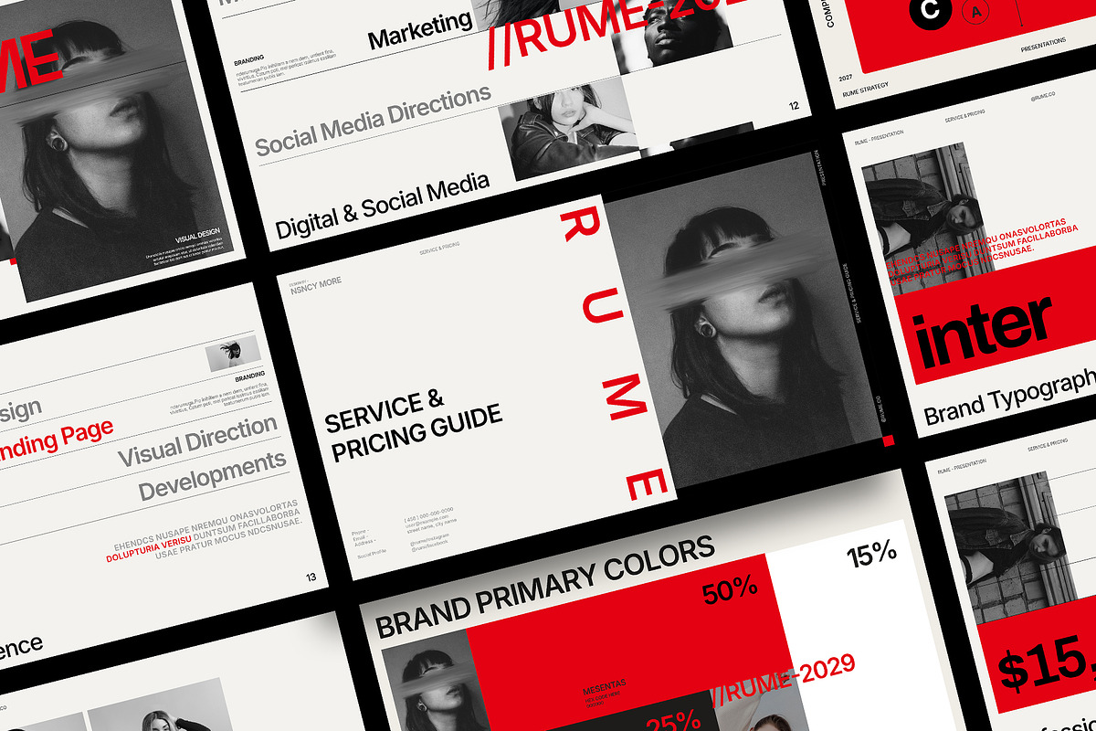 RUME | Service & Pricing Guide, a Presentation Template by Templeste (Photo 5 of 7)