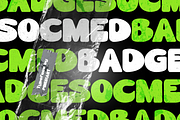 SOCMED BADGE – Display Font, a Font by Pinisi ART (Thumbnail 1 of 10)