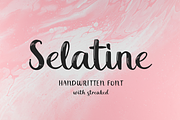Selatine, a Script Font by Larin Type Co. (Thumbnail 1 of 9)