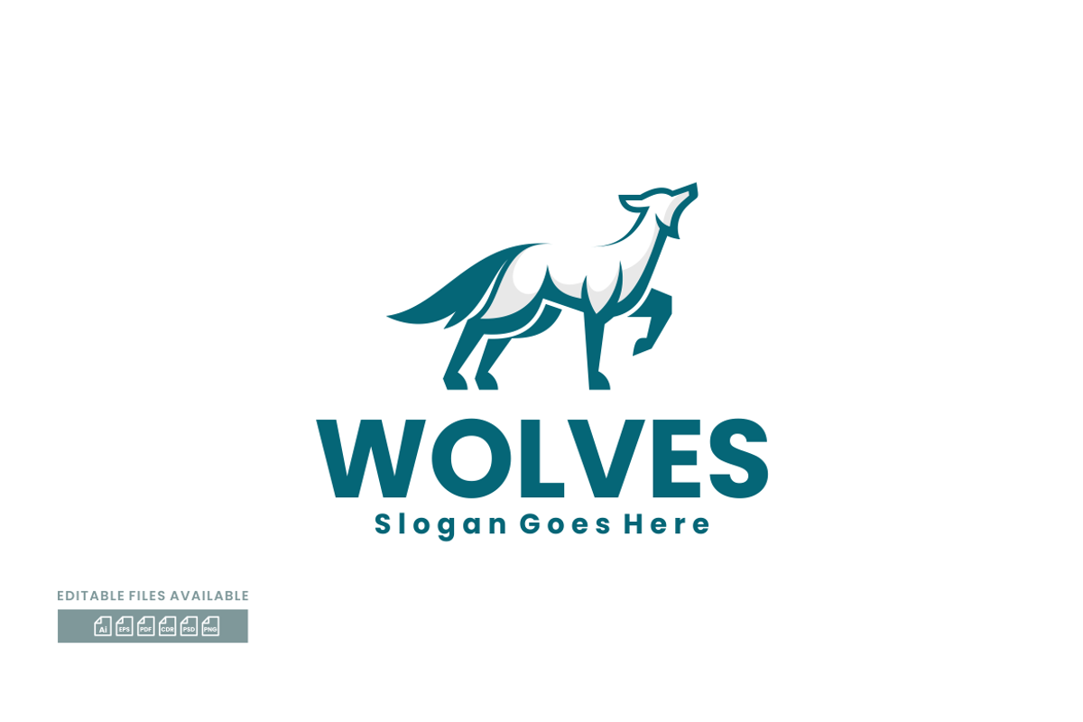 Wolves Silhouette Logo, a Branding & Logo Template by ivan_artnivora