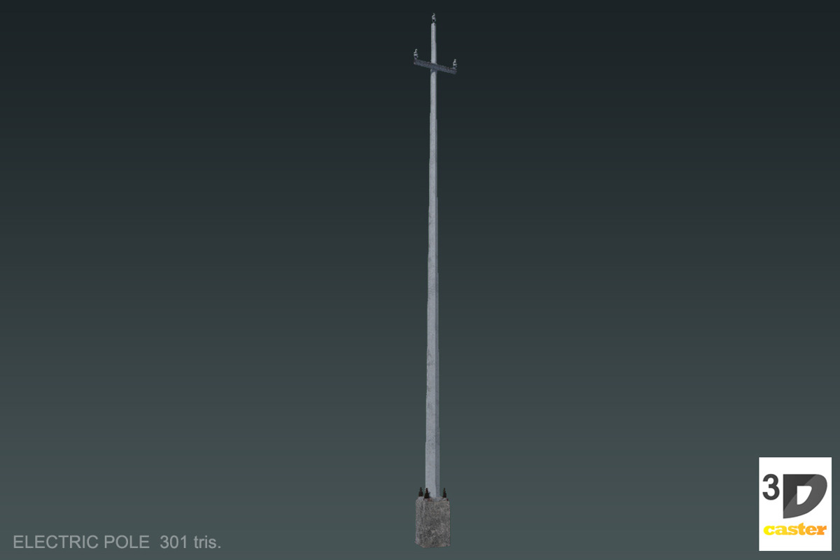 Electric Poles, an Environmental 3D Model by 3DCaster (Photo 6 of 9)