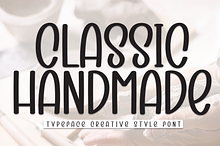 Classic Handmade | Script Font