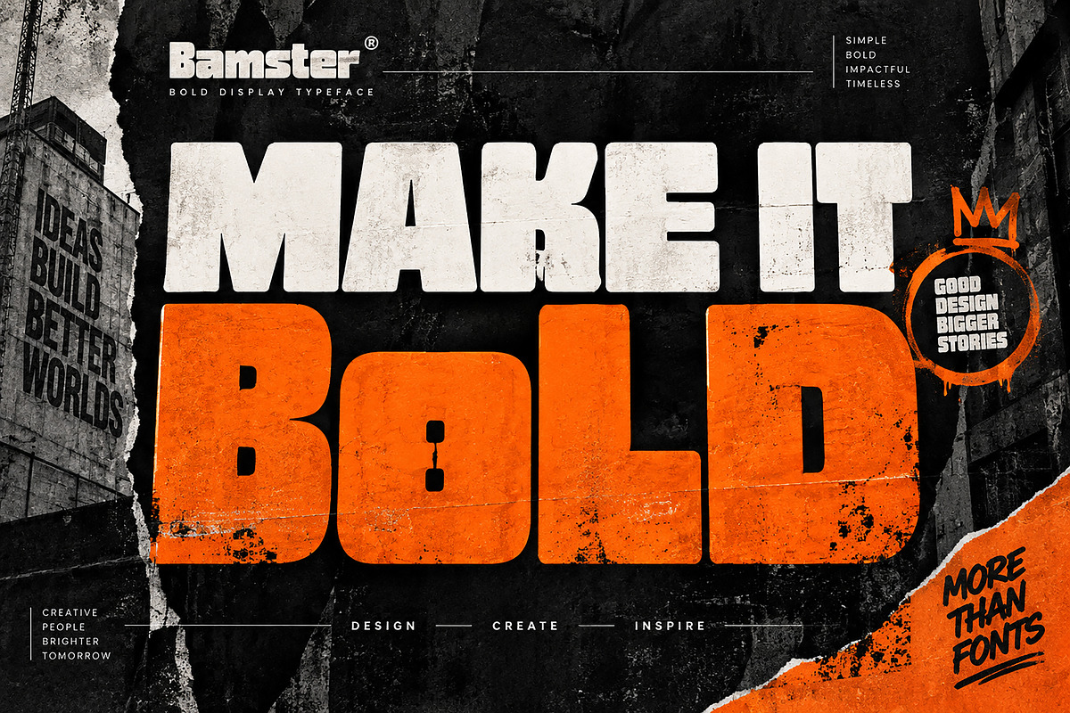 Bamster, a Slab Serif Font by Wow Magic (Photo 3 of 6)