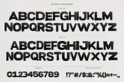 Black Tape - Grunge Bitmap Font, a Sans Serif Font by AndrewPixelType (Thumbnail 7 of 7)