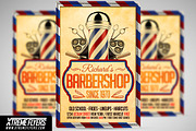 Barber Shop Flyer Template, a Flyer Template by XtremeFlyers (Thumbnail 1 of 2)