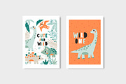 CUTE DINO BUNDLE, an Animal Illustration by Barkova Nadya (Thumbnail 3 of 13)