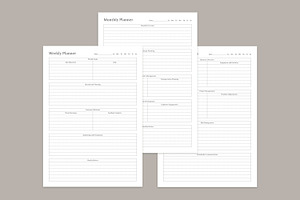 Generic Planning Pages Set V-05