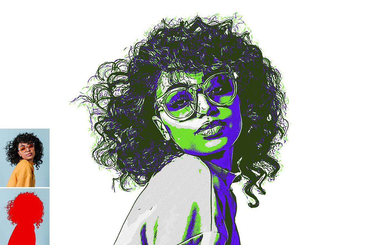 Vector Creator Photoshop Action, an Action Add-On by Photoshop Action (Photo 10 of 15)