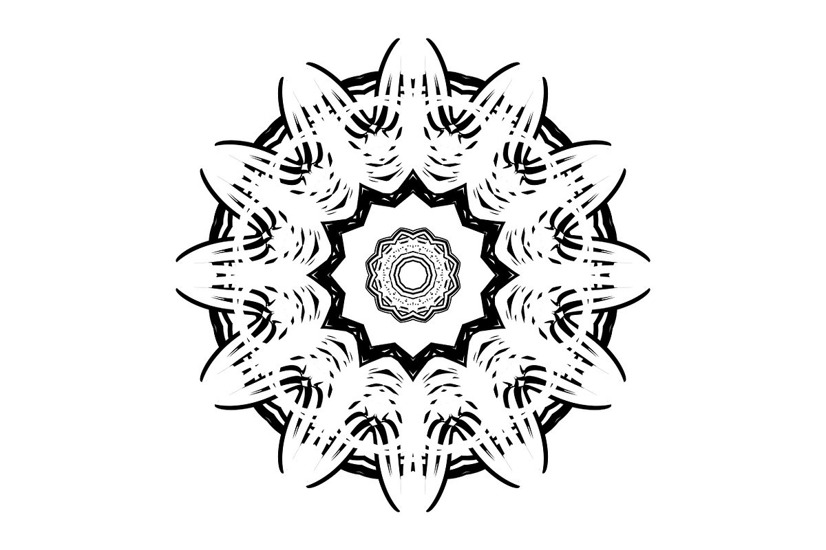 Artistic Mandala Vector Collection, a Decorative Illustration by NJ Himel (Photo 45 of 101)