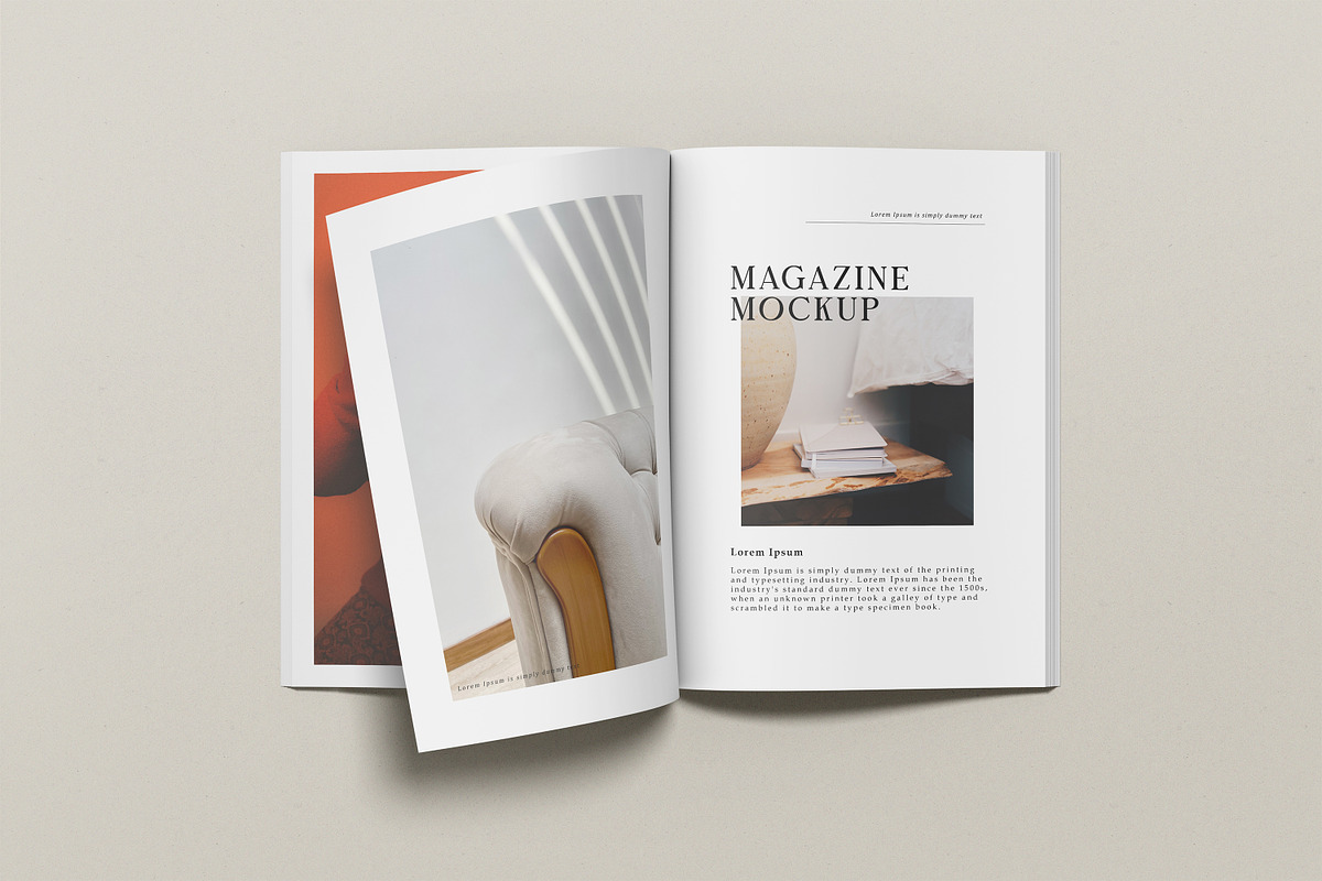 A4 Magazine Mockup Top View, a Books & Magazine Mockup by Graphic Deal (Photo 2 of 14)
