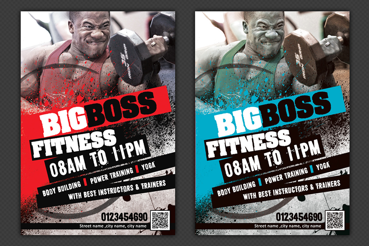 BigBoss Fitness Flyer Template, a Flyer Template by anchor_point_heshan (Photo 1 of 3)