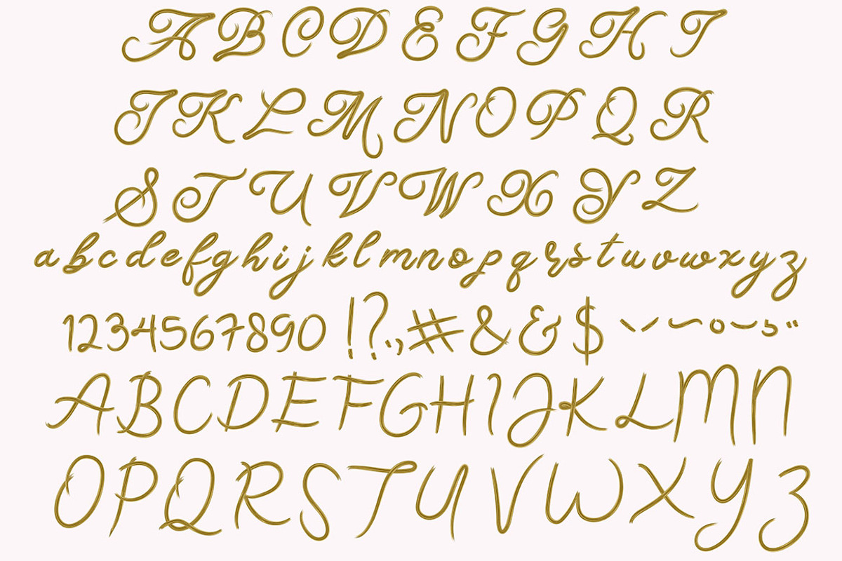 GOLD SCRIPT - 100% VECTOR .Ai .EPS10 preview 8