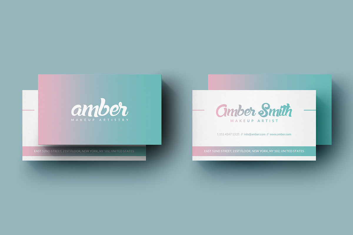 Simple Holographic Business Card, a Business Card Template by Marvel (Photo 2 of 5)