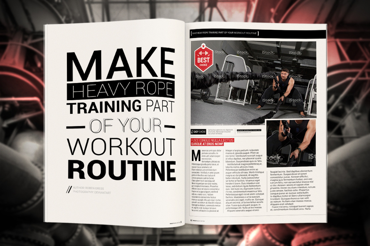 Muslce Fitness Magazine, a Magazine Template by Radomir (Photo 7 of 8)