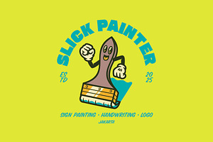 Slick Painter Logo Template