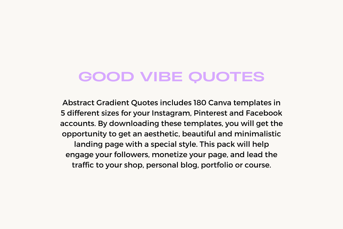 Good Vibe Quotes, a Social Media Template by marmaries (Photo 2 of 9)