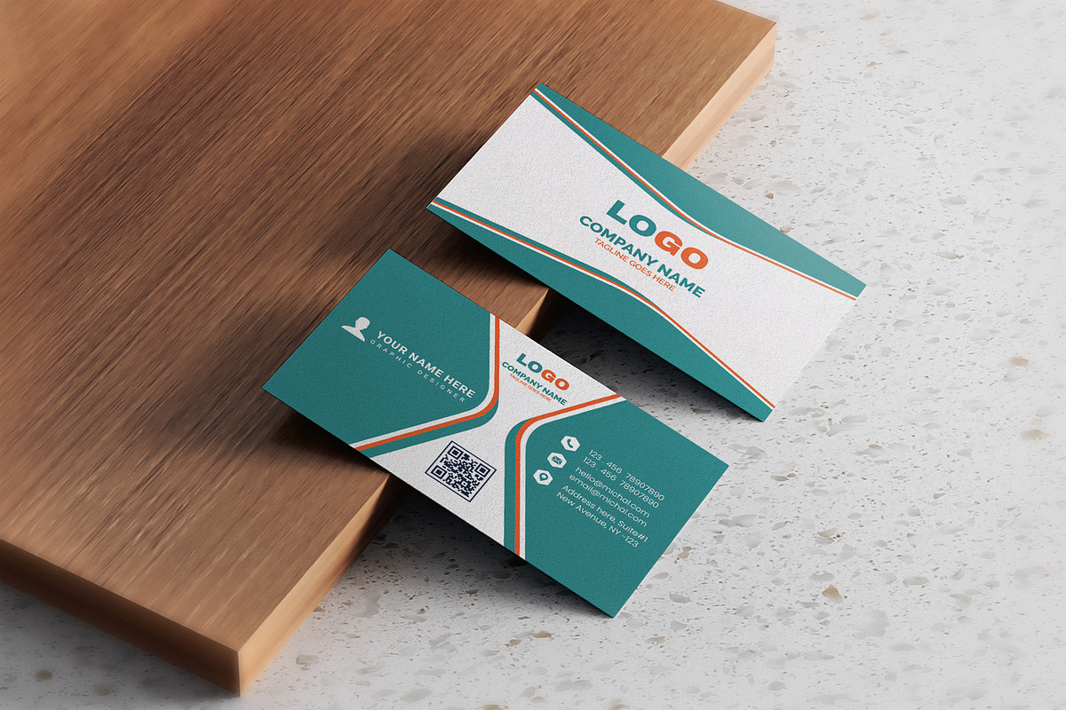 Blue Print Ready Business Card, a Business Card Template by Vitoria's Collection (Photo 3 of 3)