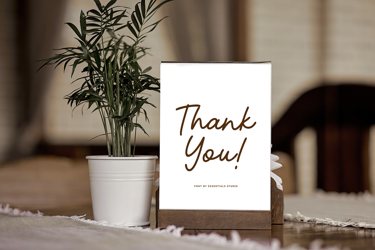 Realice - Monoline Font, a Handwritten Font by Essentials Studio (Photo 6 of 6)
