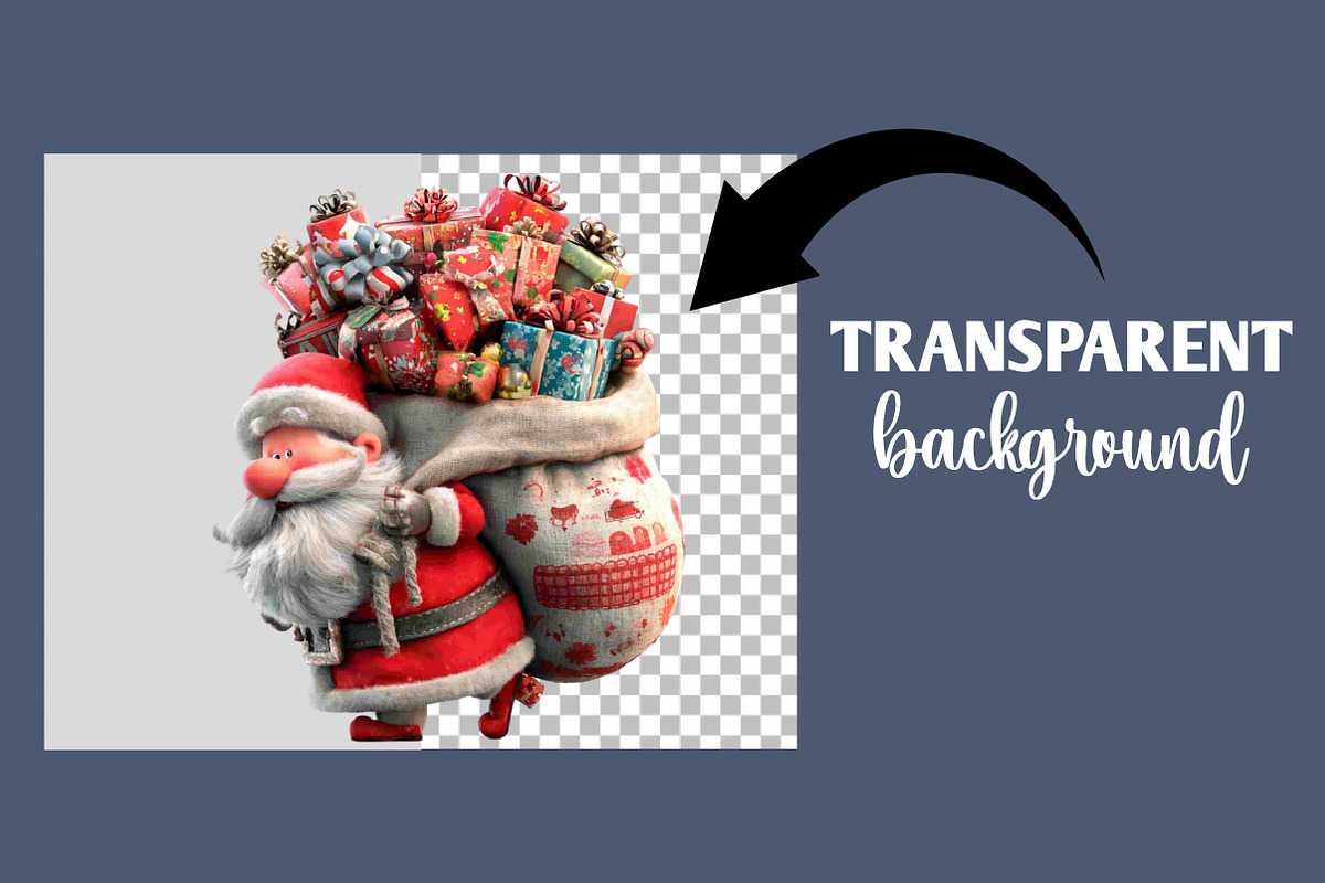 Quirky Busy Santa Clipart, an Illustration by Designworld (Photo 3 of 6)