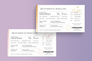 Wedding Boarding Pass Invitation Tem, an Invitation Template by BrandPacks (Thumbnail 4 of 5)