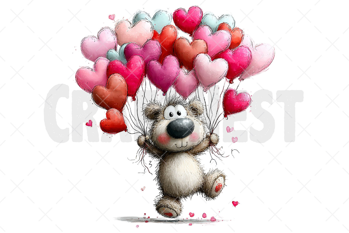 Mother's Day Teddy Bear Clipart, an Illustration by Craft Nest (Photo 12 of 12)