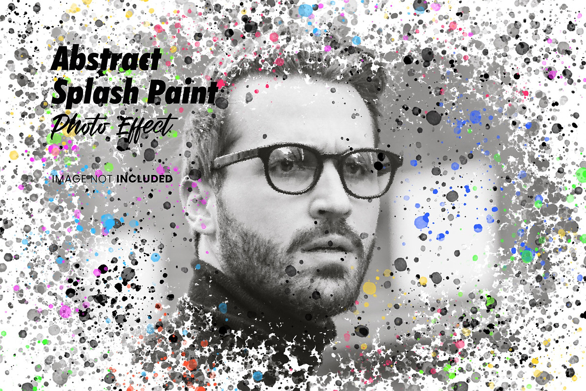 Abstract Splash Paint Photo Effect, a Layer Style Add-On by WudelMbois Studio (Photo 1 of 3)