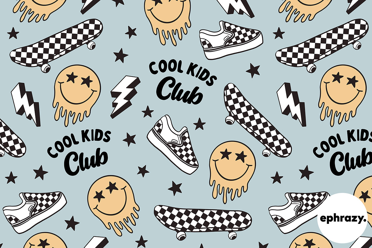 Cool Kids Checked Graphics, a Pattern Graphic by EphrazyGraphics (Photo 2 of 7)