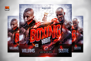 Flyer Boxing Template, a Flyer Template by MonkeyBOX