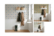 PSD Wallpaper Mockup Hallway Scene, a Mockup by First Impression Mockups (Thumbnail 4 of 4)