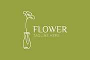 Flower Vase Continuous Line Logo, a Branding & Logo Template by Signatoro (Thumbnail 2 of 3)