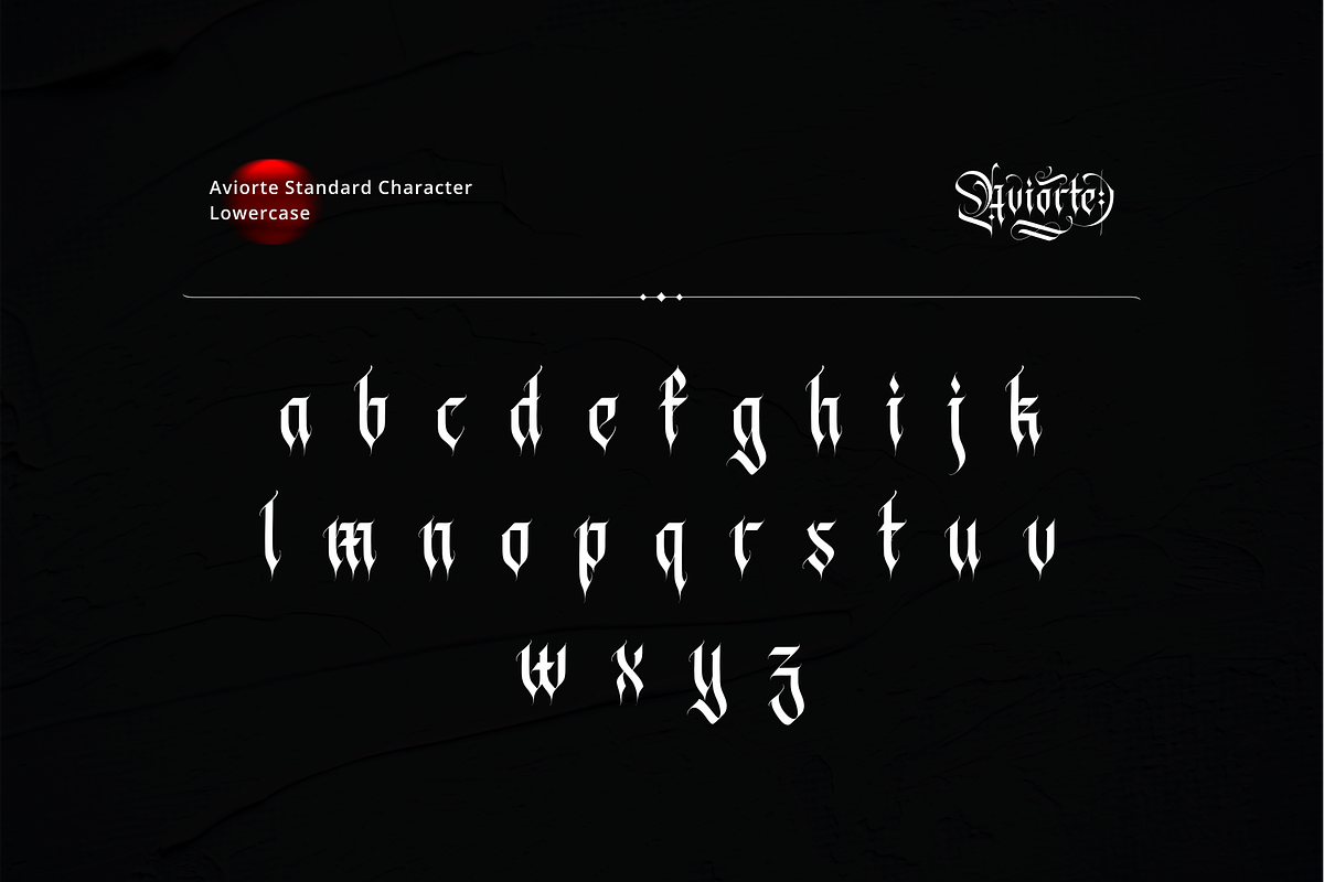 Aviorte Tattoo Font, a Blackletter Font by ilhamtaro (Photo 9 of 12)
