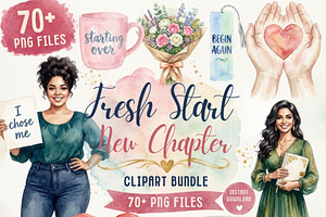 Fresh Start New Chapter, a Seasonal Illustration by Tanya Kart