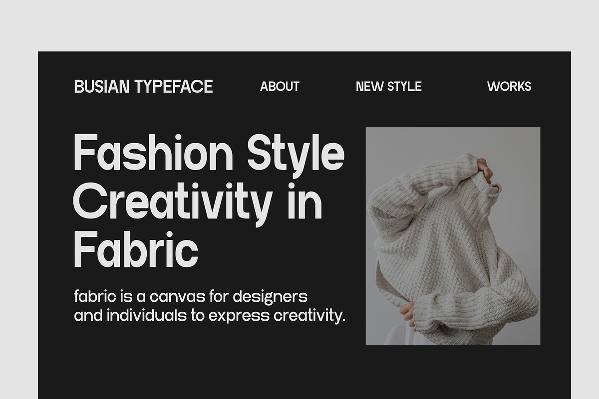 Busian - Sans Serif Geometric Font, a Sans Serif Font by Marvadesign (Photo 3 of 6)