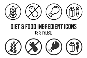 Diets And Ingredient Label Icons