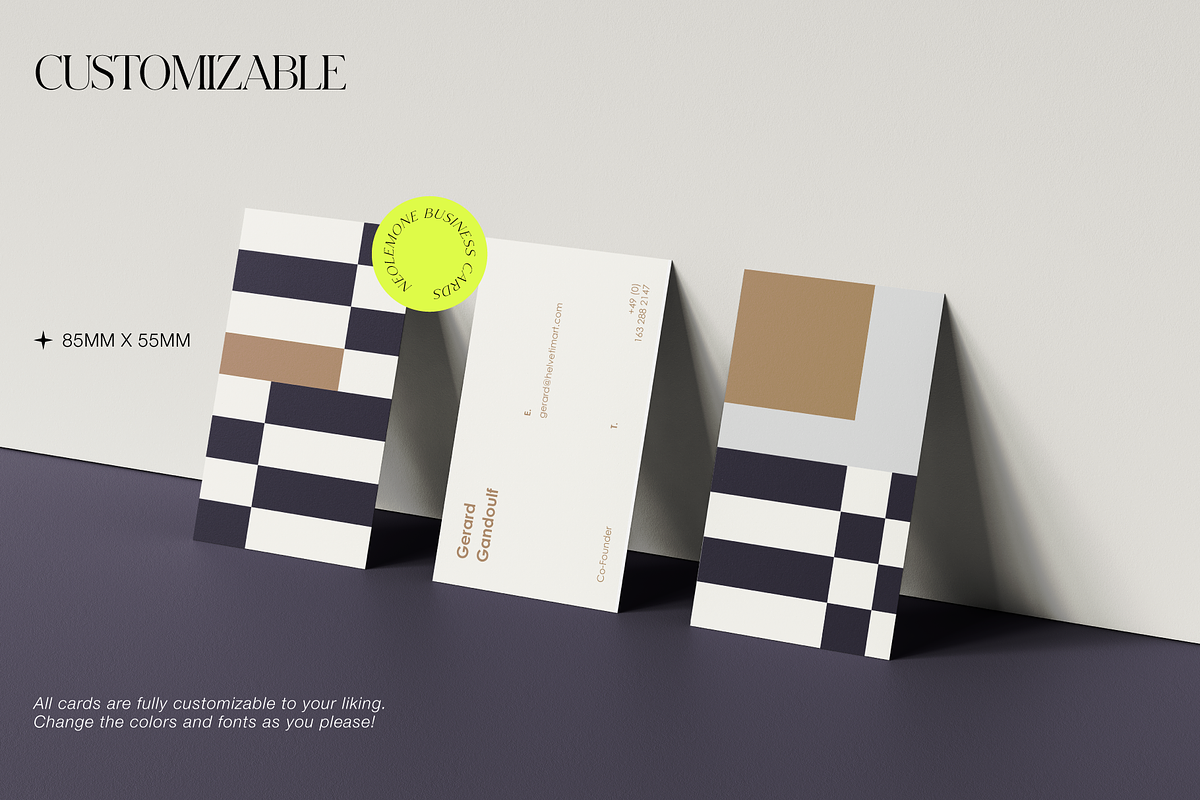 Moderna Business Card Template, a Templates & Theme by Studio Neolemone (Photo 2 of 2)