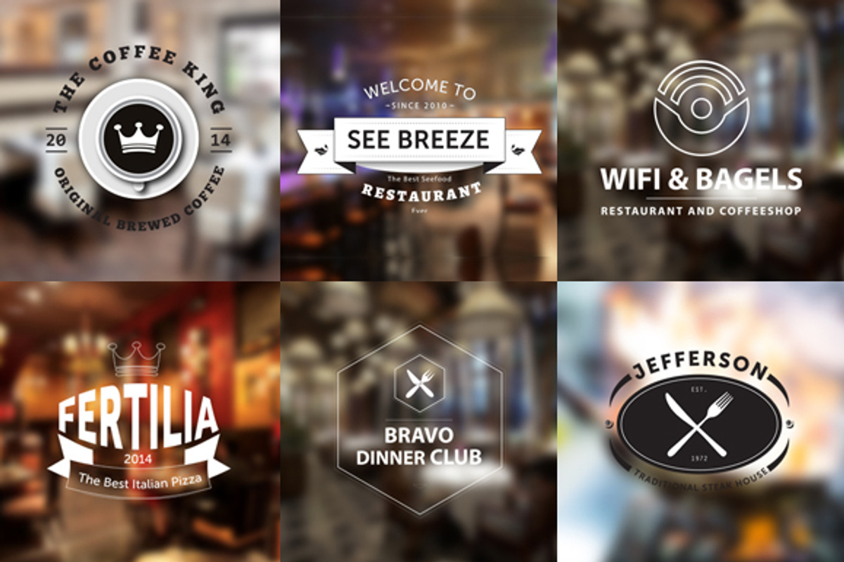 10 Restaurant Logo Templates, a Branding & Logo Template by Inconcept Media Arsenal (Photo 5 of 5)