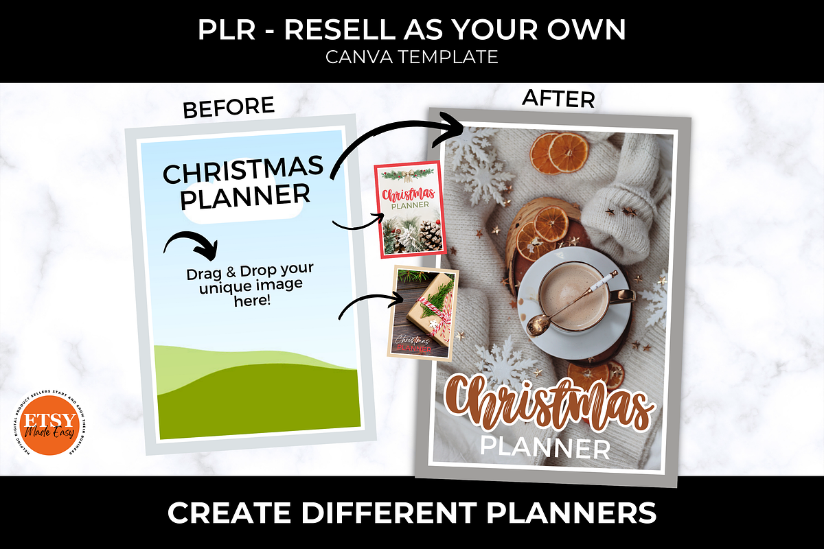 PLR Christmas Planner for Resellers, a Templates & Theme by Jennifer Magri Templates (Photo 2 of 8)