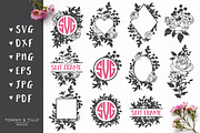 Floral Overlay - Vector Clipart, an Object Graphic by Tommy & Tilly Design (Thumbnail 3 of 6)