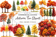 Watercolor Autumn Tree PNG Clipart, a Seasonal Illustration by designcity5 (Thumbnail 1 of 5)
