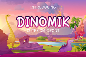 Dinomik fun comic font